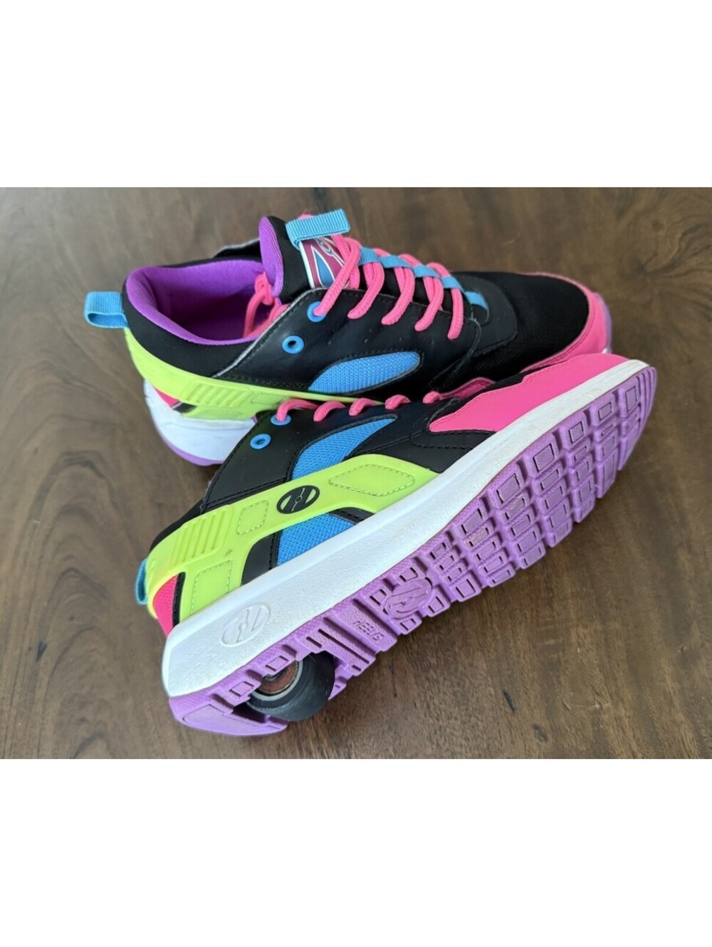 Heelys Force HE100881 Neon Roller Shoes Youth 5 Women 6 Black Pink Blue Lime